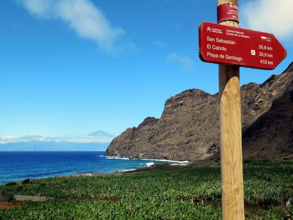 Casa La Sabina Roja 1 - Casa Con Impresionantes Vistas Sobre Hermigua Y El Mar ภายนอก รูปภาพ